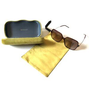GUCCI SUNGLASSES GG0501S 006 GOLD METAL ROUND AVIATOR INTERLOCKING G LOGO DETAIL Gucci | Accessories | Gucci Sunglasses Gg50s 006 Gold Metal  main image 2